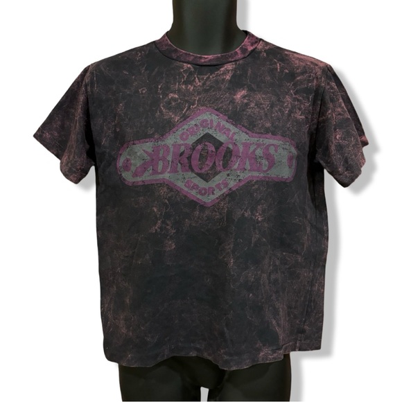 Vintage 80s/90s Brooks Acid Wash T-Shirt - Picture 1 of 4